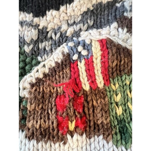 VTG Tiara International SZ 18/20 Christmas Cardigan Holiday Sweater Cottagecore - Picture 9 of 10